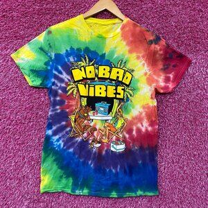 Scooby Doo No Bad Vibes tiedye Tshirt size medium
